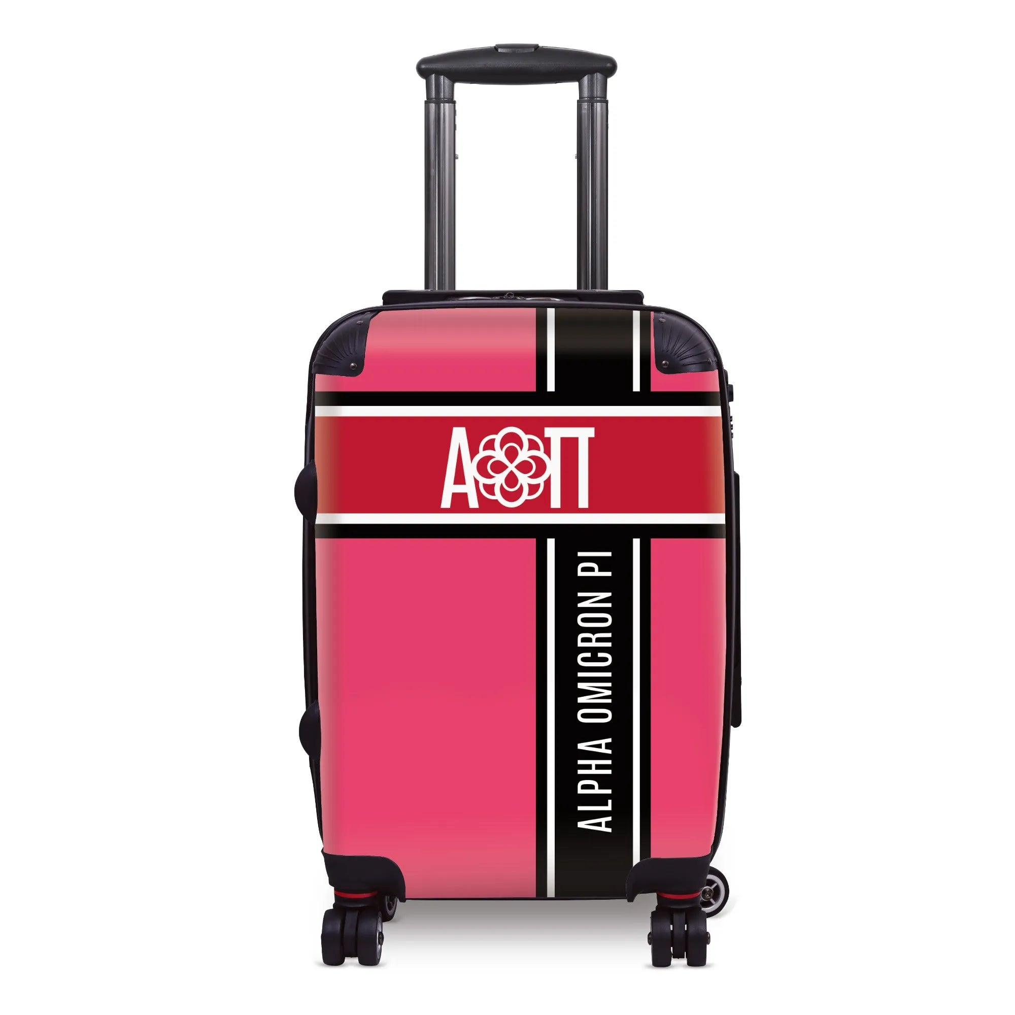 Alpha Omicron Pi 20" Carry-on Suitcase Luggage Cross Stripe | Gifts