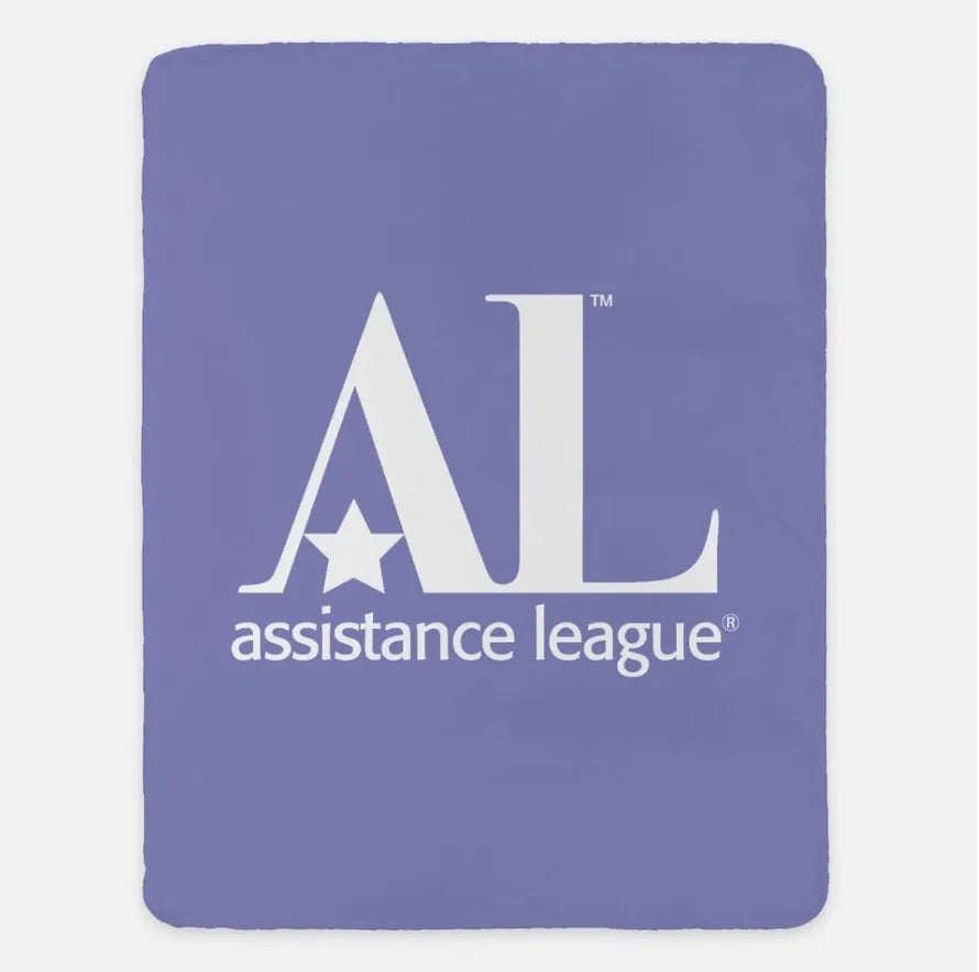 Assistance League XL 60x80 Traditional Sherpa Blanket | Custom Gifts