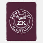 Sigma Kappa XL 60x80 Sherpa Blanket - Official Seal | Sig Kap Gifts