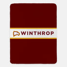 Winthrop University Blanket - Center Band 60"x80" | Custom Gifts | Official Merchandise | Festive Fit Home