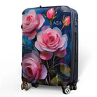 Alpha Xi Delta 20" Carry-on Suitcase Luggage - Bold Pink Roses | Gifts