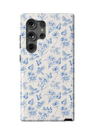 Tri Delta Samsung Galaxy 24, 23 Mobile Phone Case - Vintage Floral Gloss Mobile Phone Cases