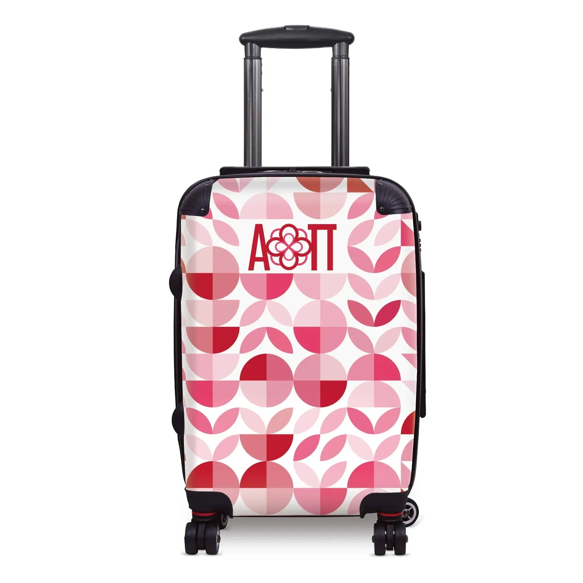 Alpha Omicron Pi Carry-on Suitcase - Geo Petals Suitcases