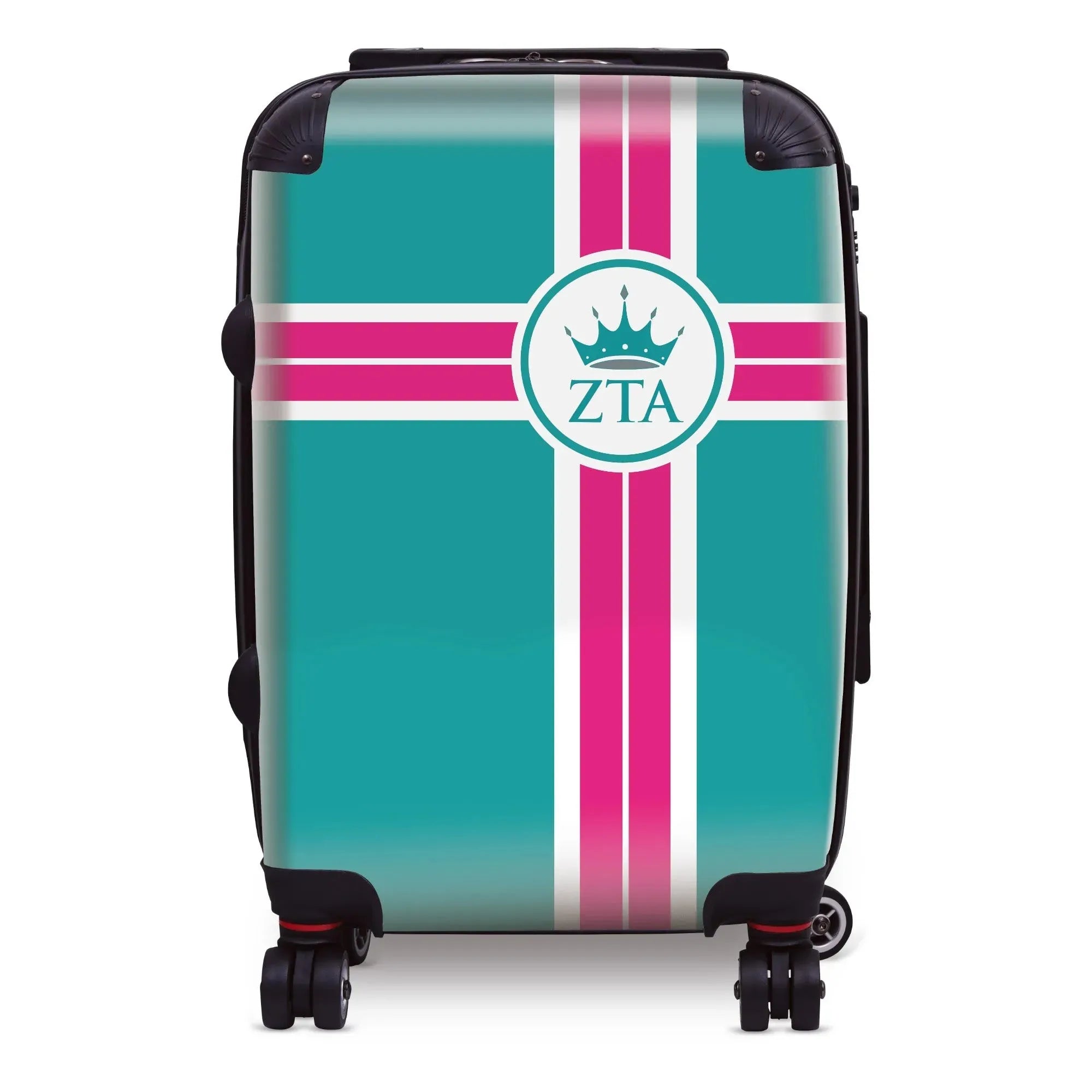 Zeta Tau Alpha Carry-on Suitcase - Cross Stripe Suitcases