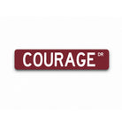 Pi Kappa Alpha "COURAGE" Metal Street Sign | PIKE Fraternity Gifts