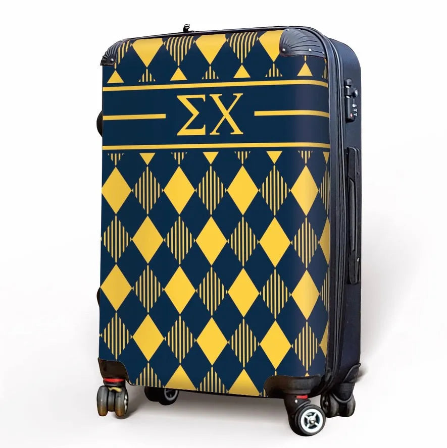 Sigma Chi Carry-On Suitcase - Argyle Suitcases