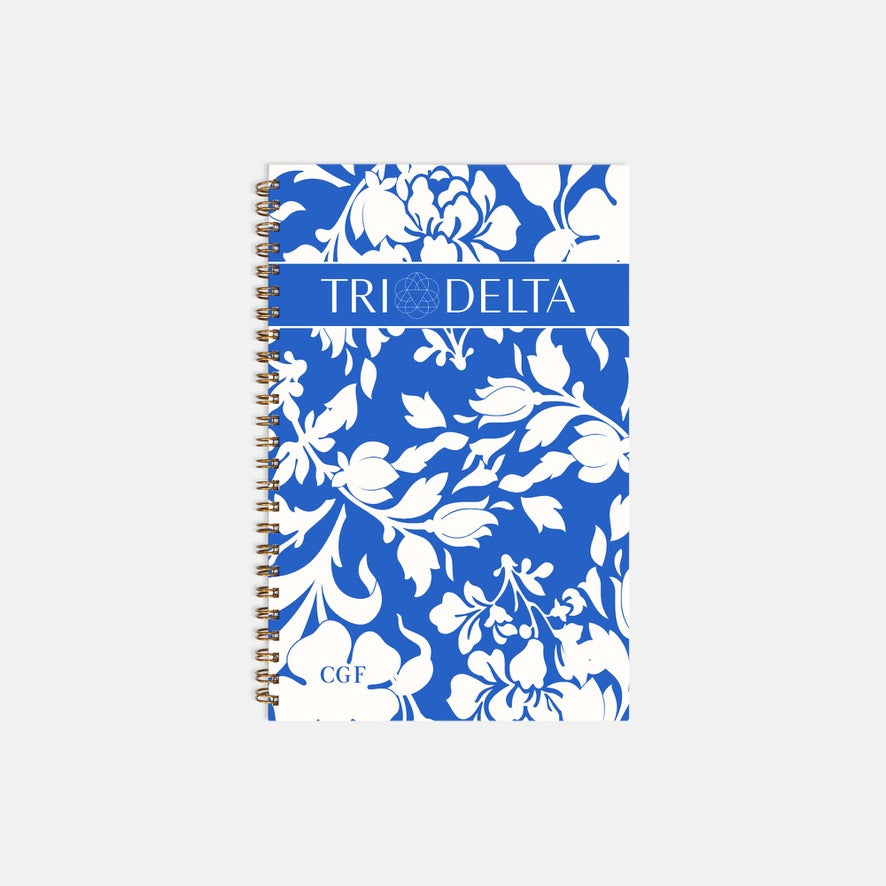 Tri Delta Personalized Hardcover Notebook Journal - Chinoiserie