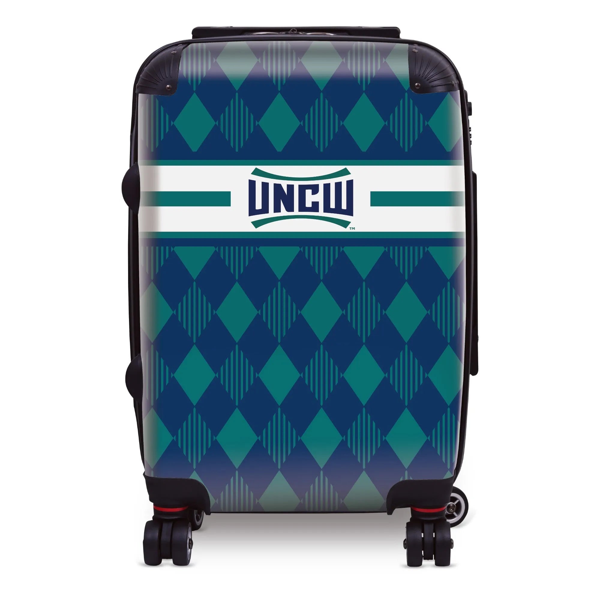 UNC Wilmington 20" Carry-On Suitcase Luggage - Argyle | UNCW