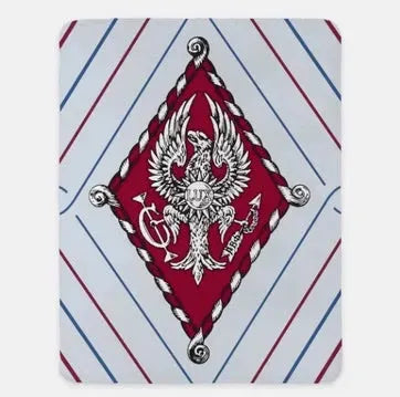 Pi Beta Phi XL 60x80 Sherpa Throw Blanket - Crest Diamond Pattern Throw Blankets