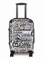 Delta Gamma Carry-on Suitcase - Expression Art White Suitcases