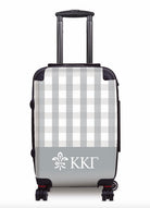 Kappa Kappa Gamma Carry-on Suitcase - Gingham Silver Suitcases