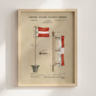 Golf Flag US Patent Art Print | Sports Themed Dorm Decor | Wall Art | Campus Greek Fit