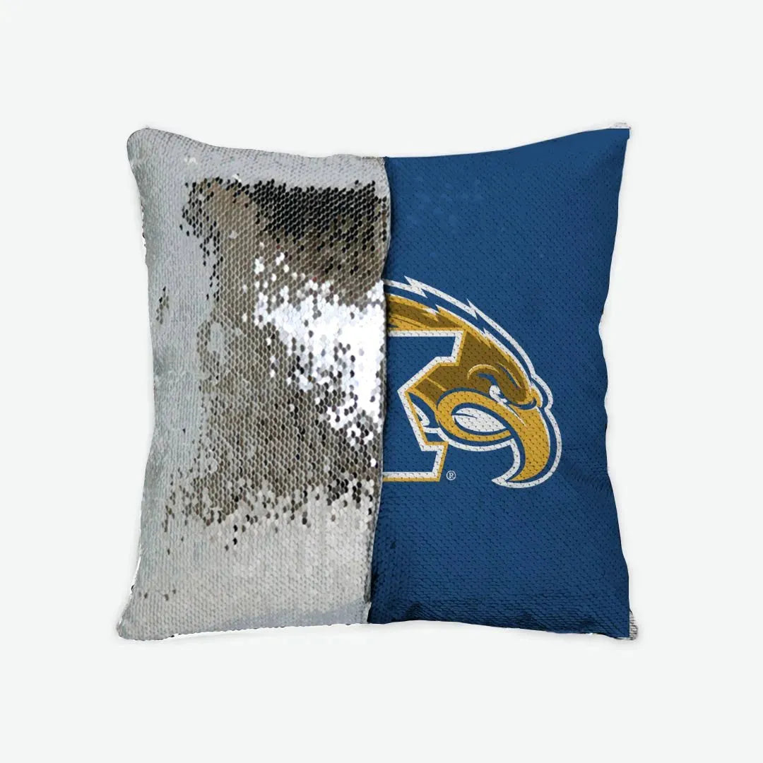 Kent State University Sequin Pillow Cover Silver Pillow Covers