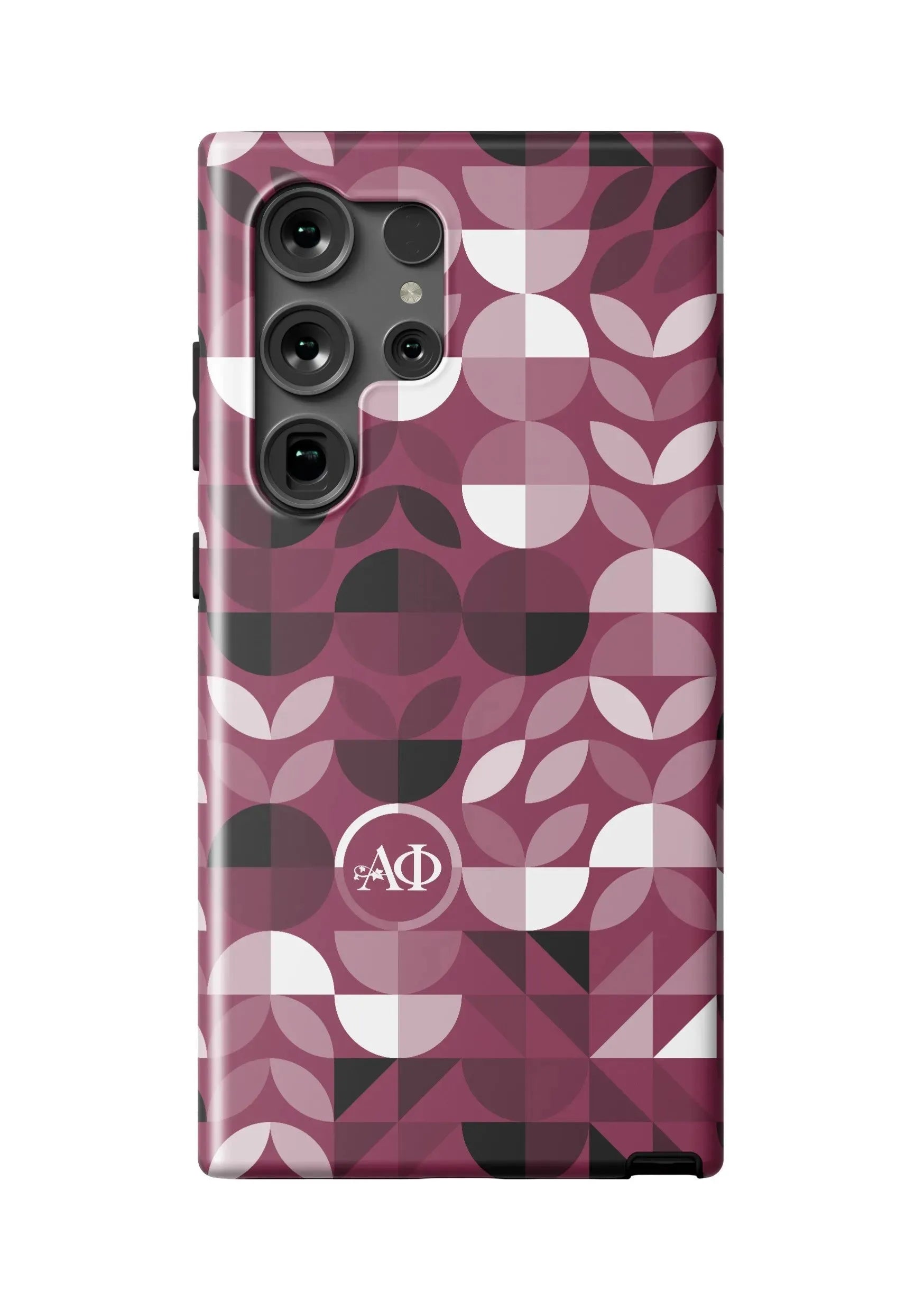Alpha Phi Samsung Galaxy 24, 23 Mobile Phone Case - Geo Petals Matte Mobile Phone Cases
