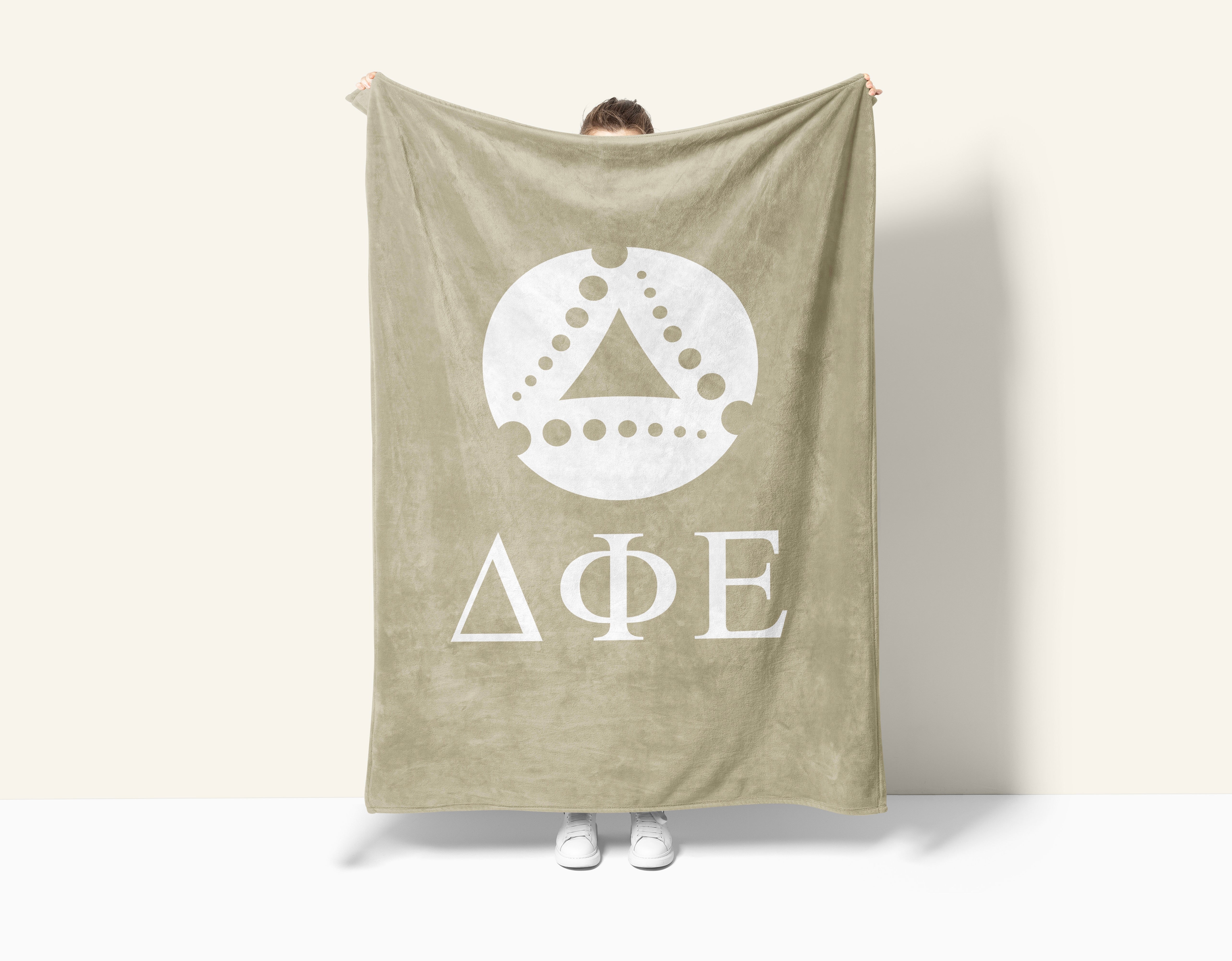 Delta Phi Epsilon Sherpa Blanket XL 60x80 | DPHIE Custom Gifts & Decor