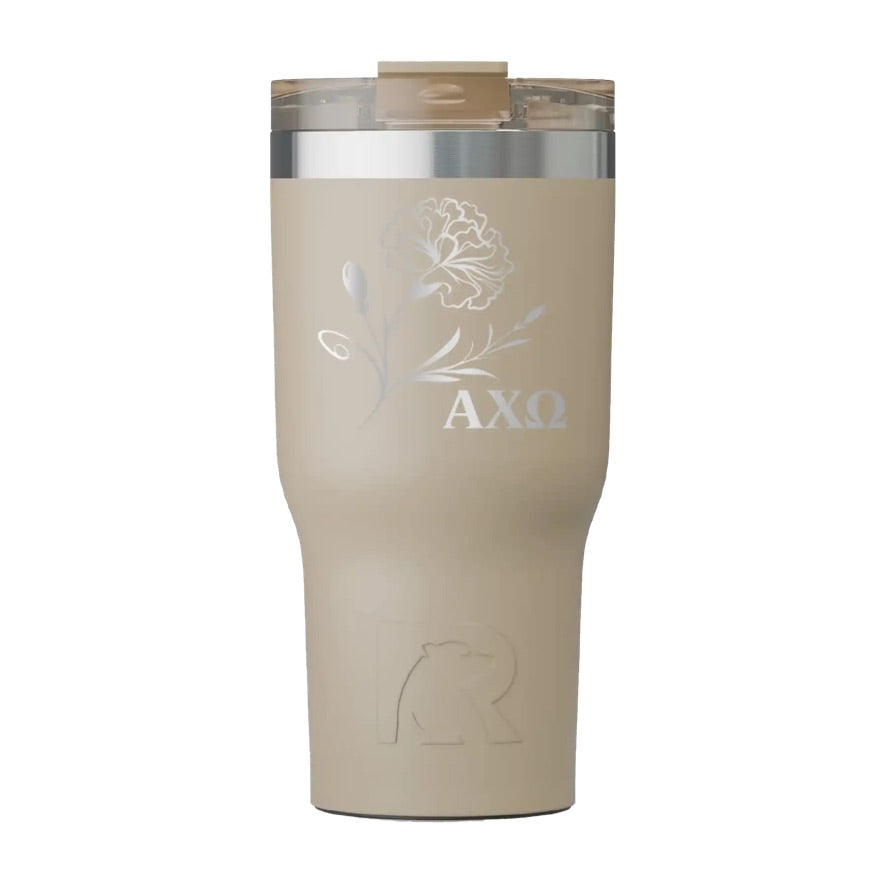 Alpha Chi Omega RTIC 20 oz Essential Tumbler - Carnation