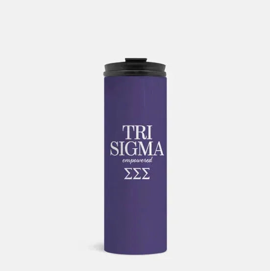 Tri Sigma Traditional Thermal Tumbler 16 oz. Royal Purple Drinkware