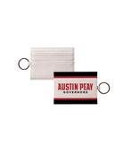 Austin Peay State University Vegan Leather Keychain Card Holder Stripe