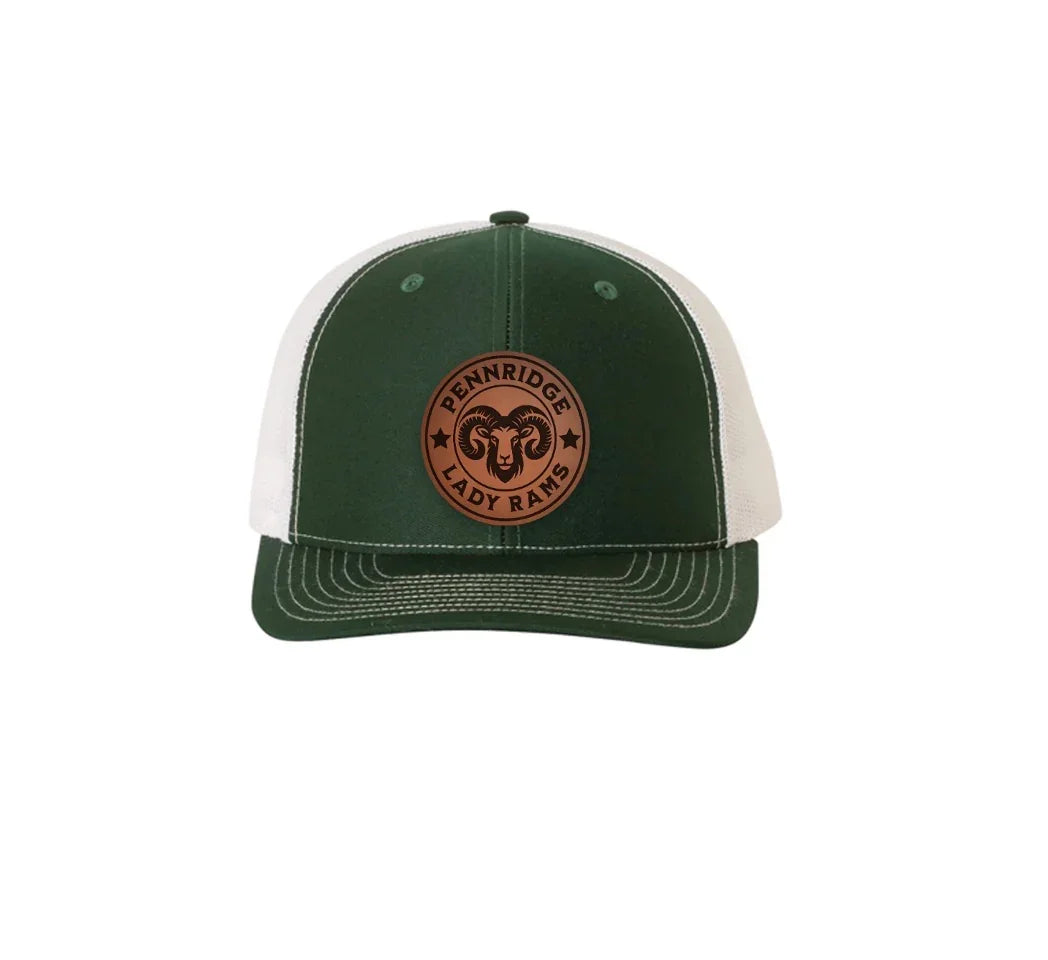 Pennridge Lady Rams Richardson 112 Leatherette Patch Trucker Hat Trucker Hat