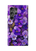 Sigma Kappa Samsung Galaxy 24, 23 Mobile Phone Case - Purple Violets