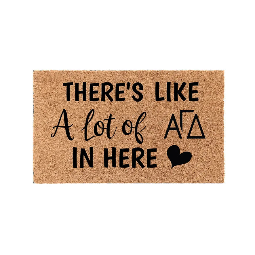 Alpha Gamma Delta Coir Doormat - A Lot of Door Mats