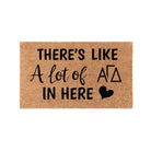 Alpha Gamma Delta Coir Doormat - A Lot of | AGD Welcome Mat | Decor