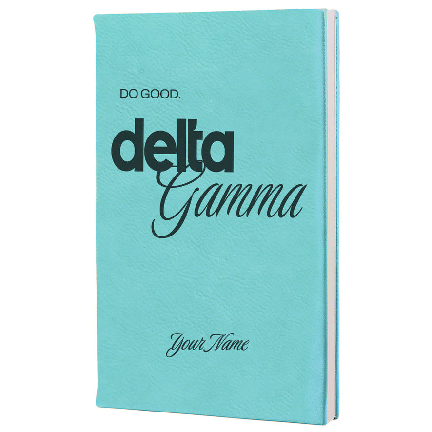 Delta Gamma Personalized Leatherette Notebook | DG