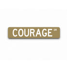 Pi Kappa Alpha "COURAGE" Metal Street Sign | PIKE Fraternity Gifts