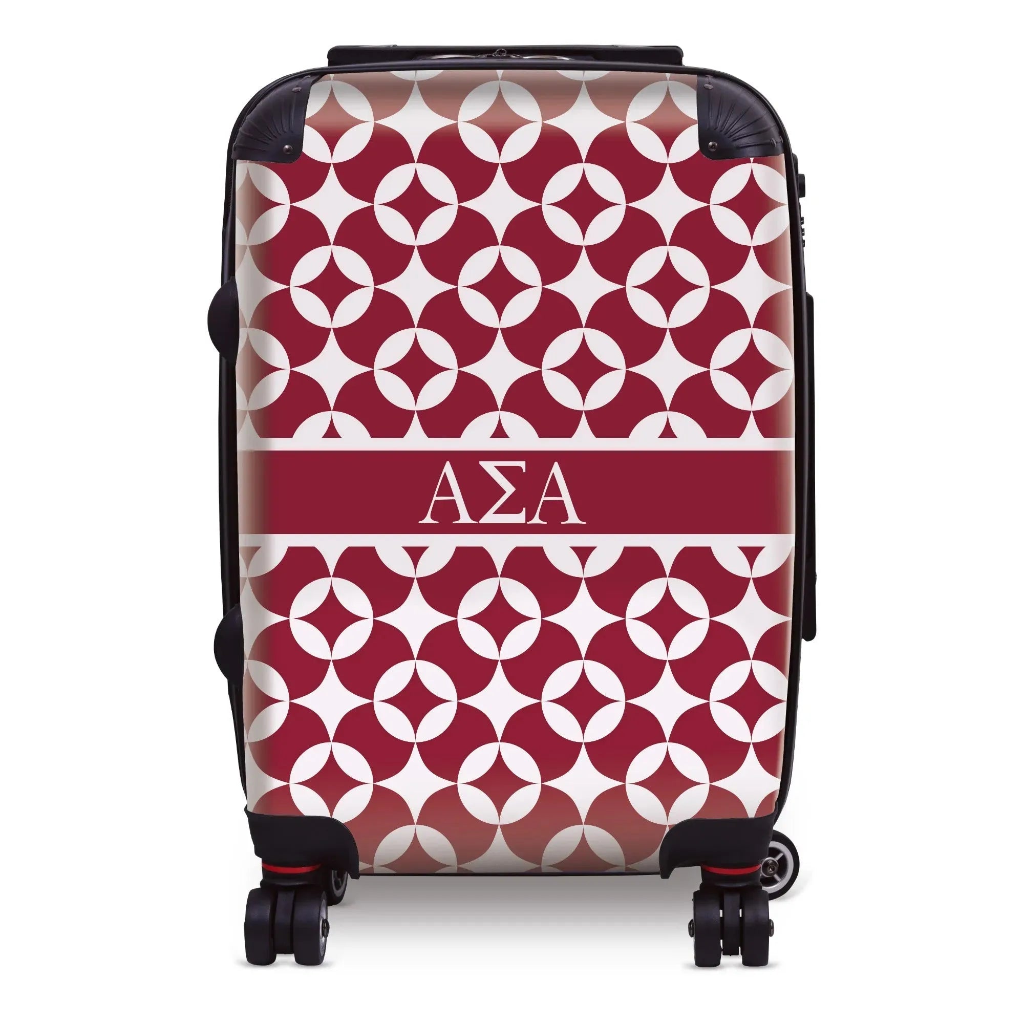 Alpha Sigma Alpha Carry-on Suitcase - Logomark Badgemark Pattern Suitcases