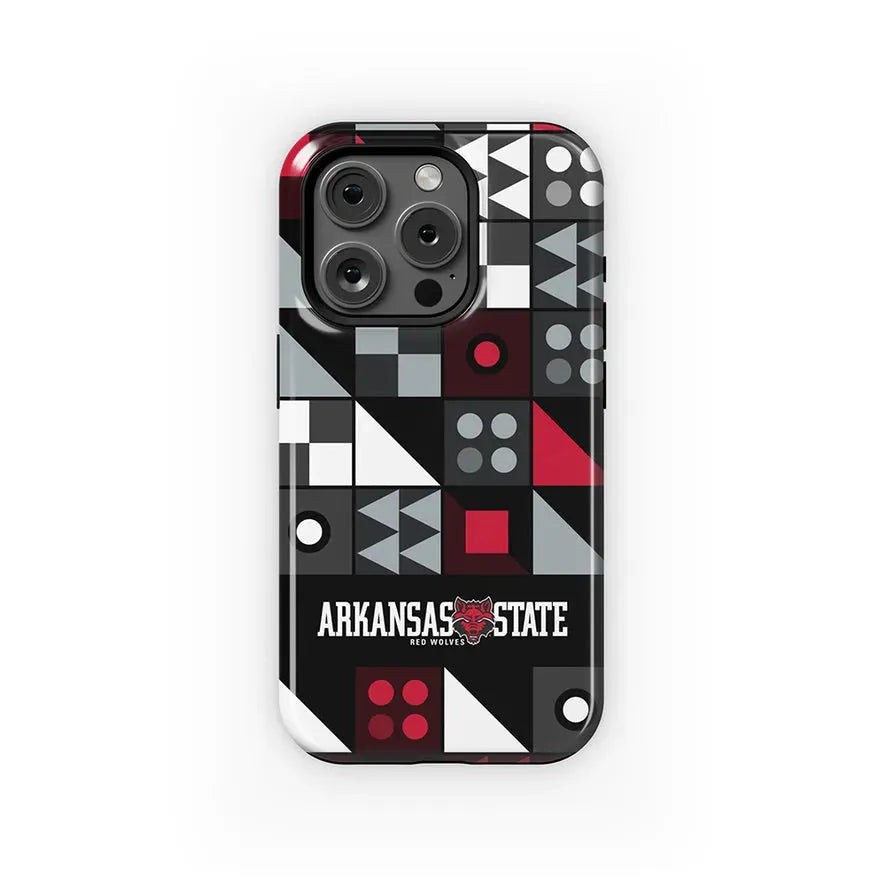 Arkansas State University iPhone 16, 15, 14, 13 Mobile Phone Case - Geo Gloss Mobile Phone Cases