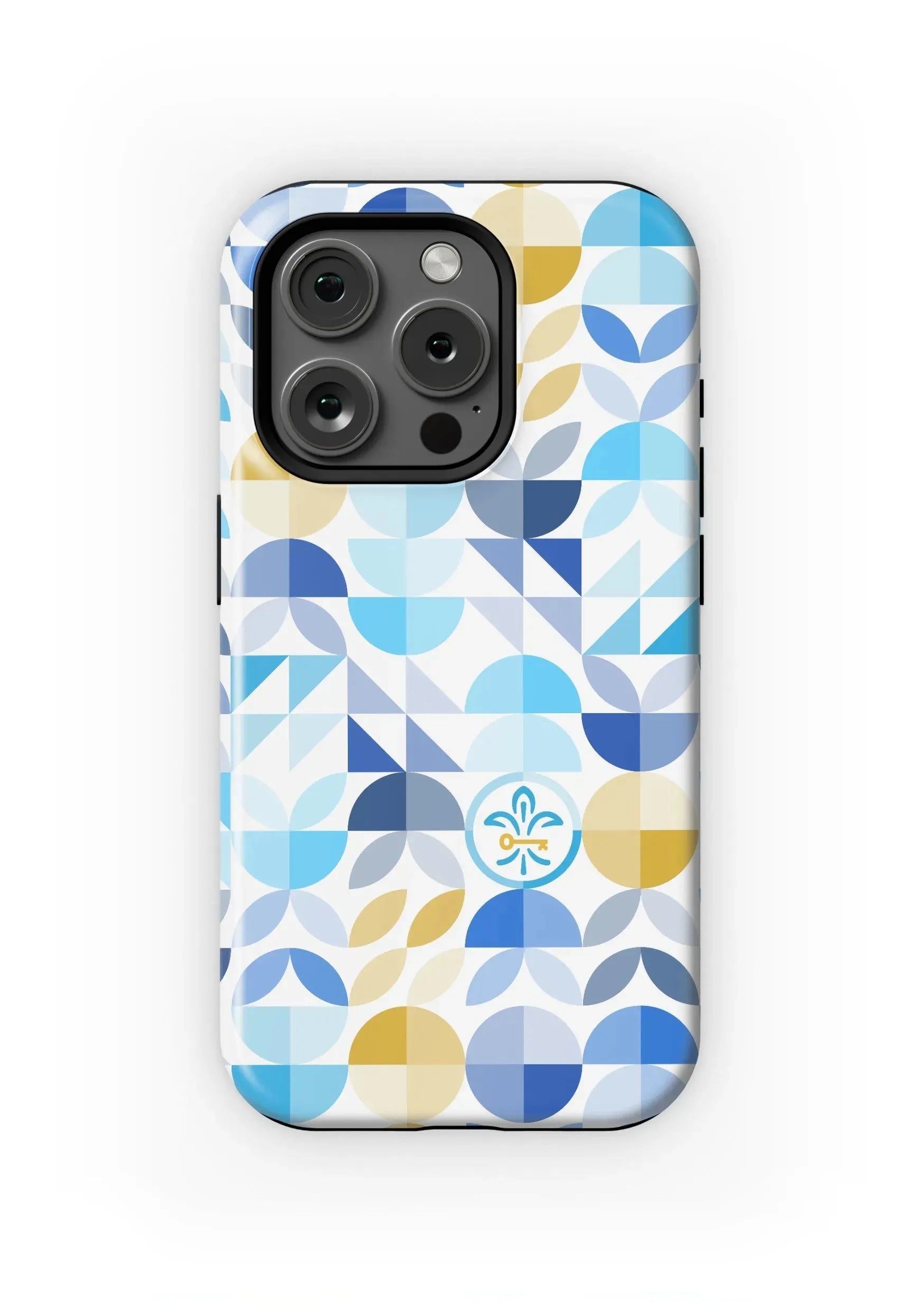 Kappa Kappa Gamma iPhone 16, 15, 14 Mobile Phone Case - Geo Petals Matte Mobile Phone Cases