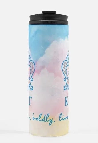 Kappa Kappa Gamma Thermal Tumbler - Sky Coat of Arms 16 oz. Drinkware