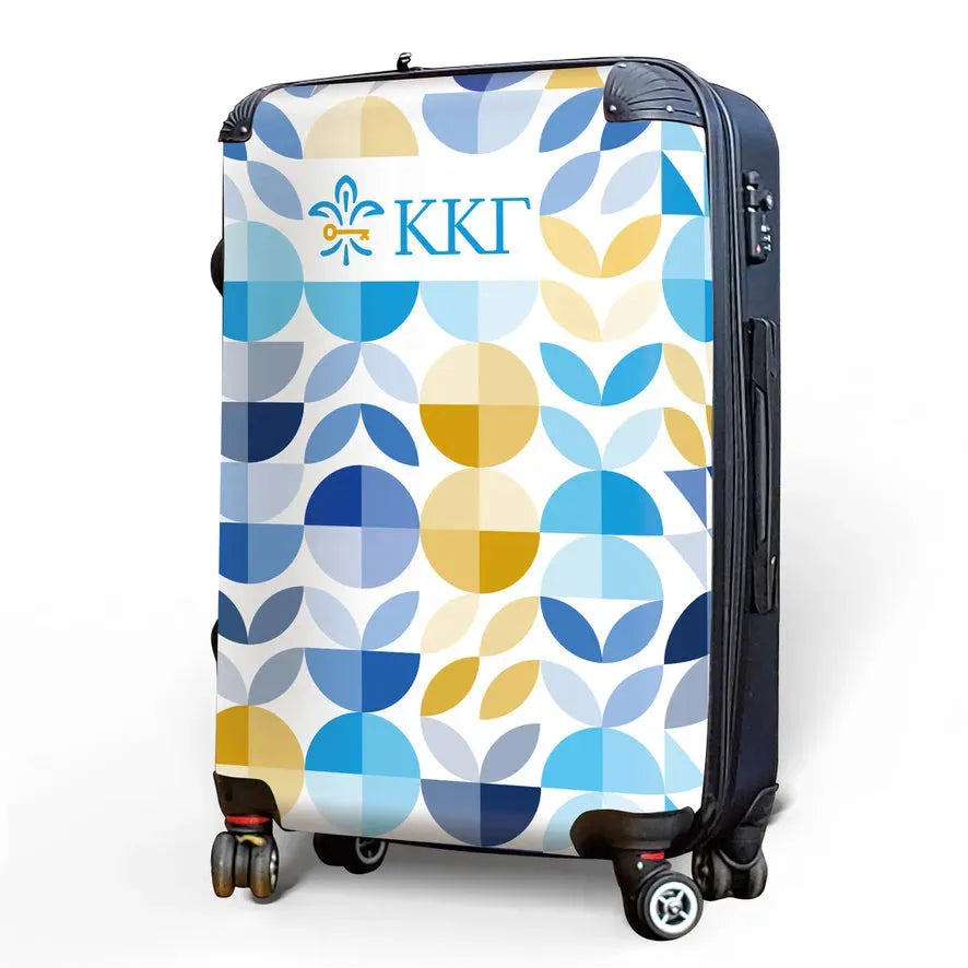 Kappa Kappa Gamma Carry-on Suitcase - Geo Petals Suitcases