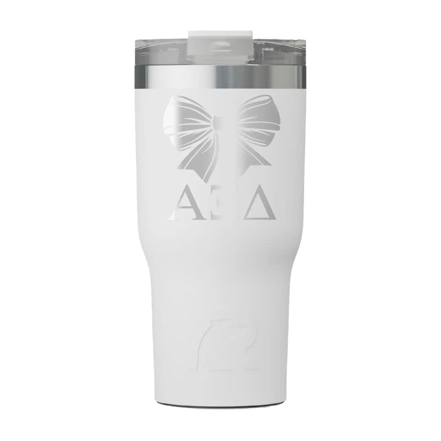 Alpha Xi Delta RTIC 20 oz Essential Ceramic Lined Tumbler - Bow