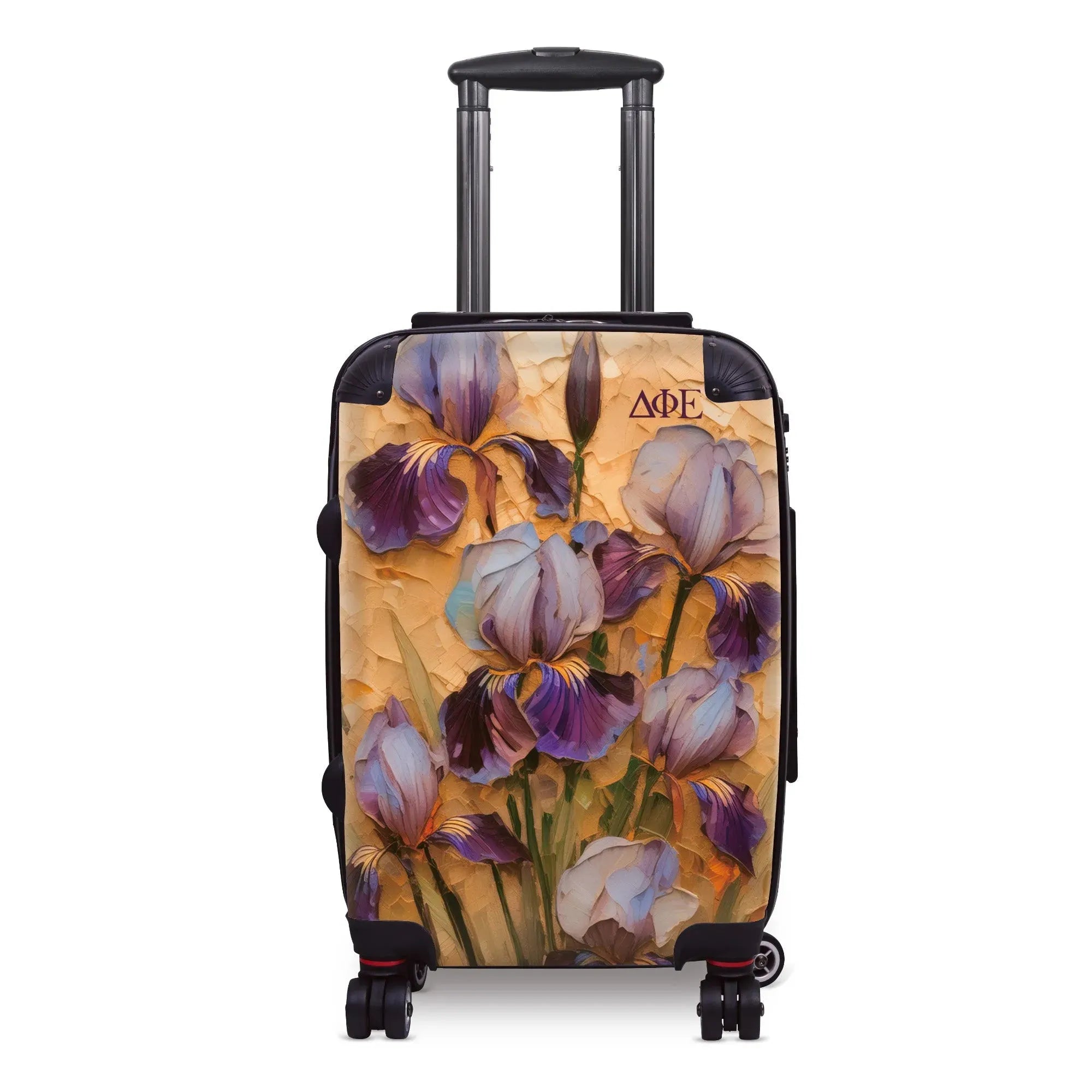 Delta Phi Epsilon Carry-on Suitcase - Bold Purple Iris Suitcases
