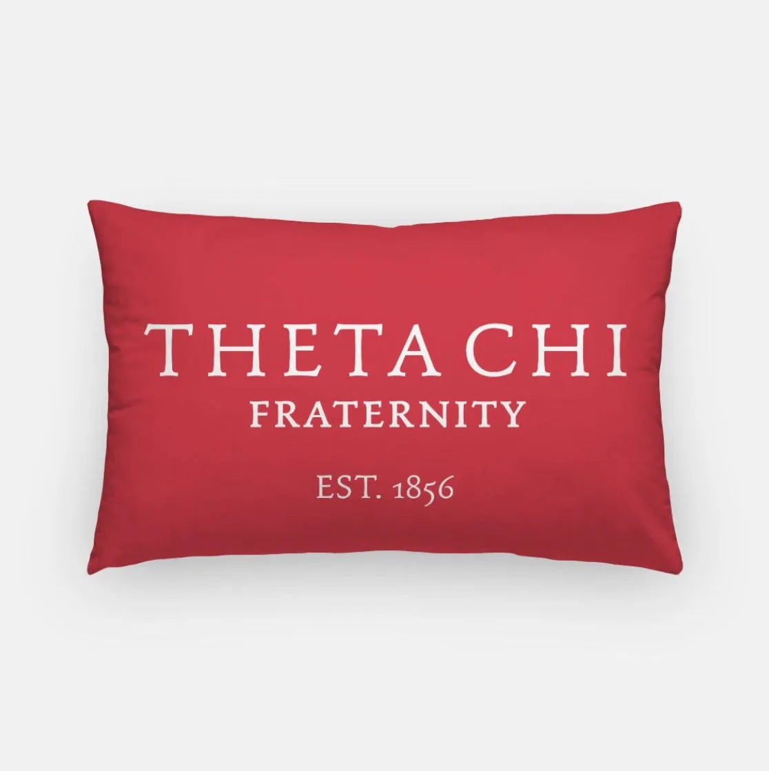 Theta Chi Lumbar Pillow Cover - 1856 Red Pillow Covers