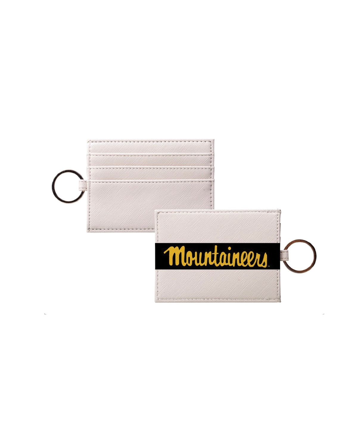 Mountaineers Vegan Saffiano Leather Keychain Card Holder