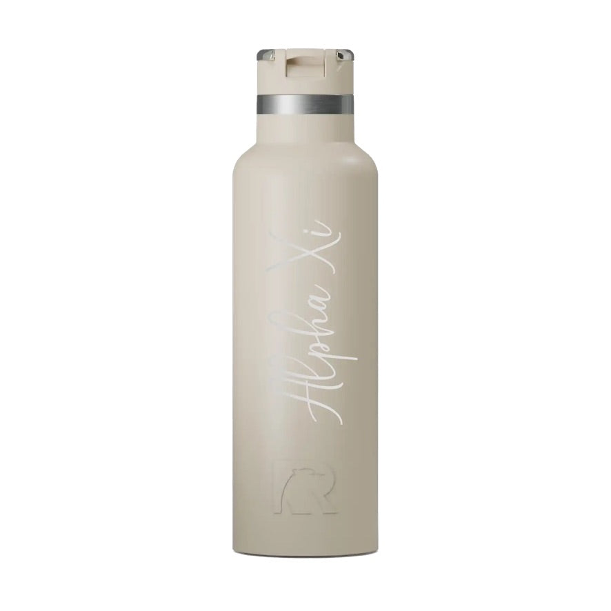 Alpha Xi Delta RTIC 20 oz Journey Ceramic Lined Water Bottle - Script