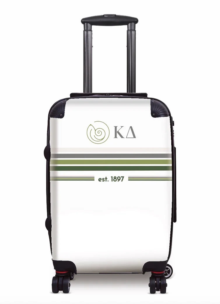 Kappa Delta Carry-on Suitcase - Preppy Stripes Suitcases