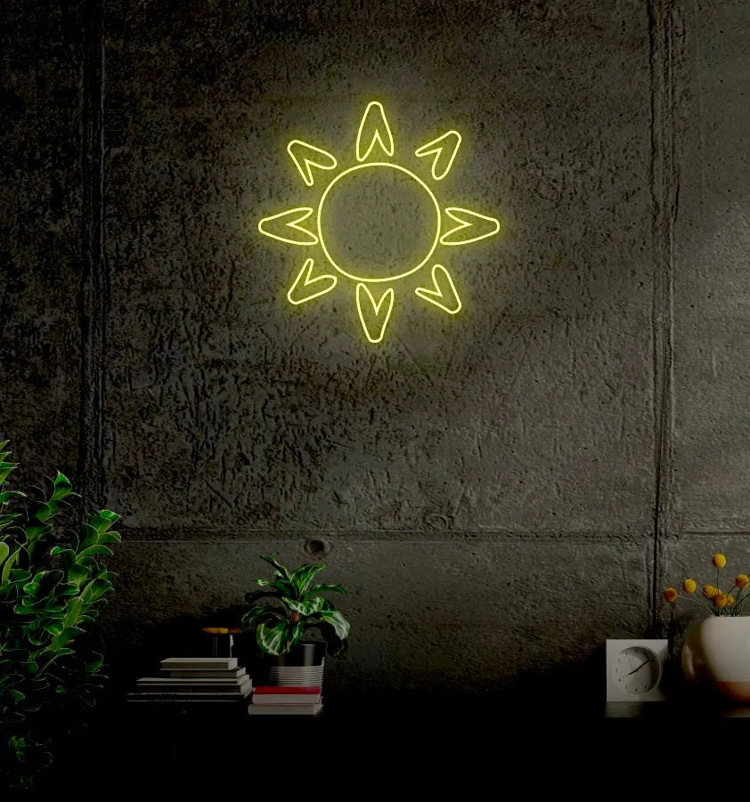 Sun LED Neon Sign w/ Dimmer Neon Signs