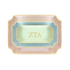 Zeta Tau Alpha Gold Monogram Decorative Tray | Big Little Gifts