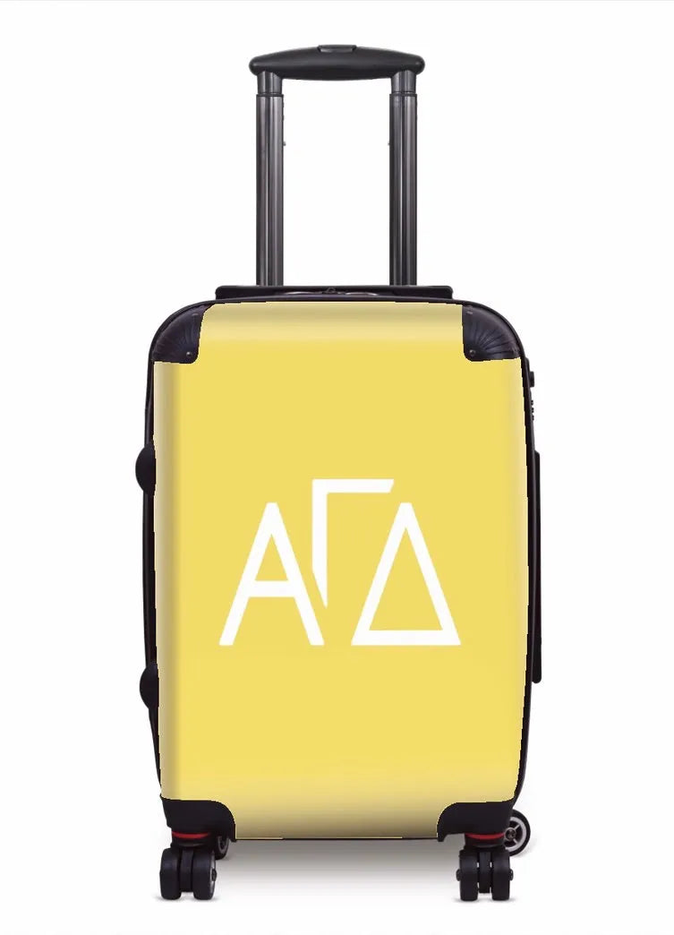 Alpha Gam Carry-on Suitcase -Greek Letters Buff Suitcases