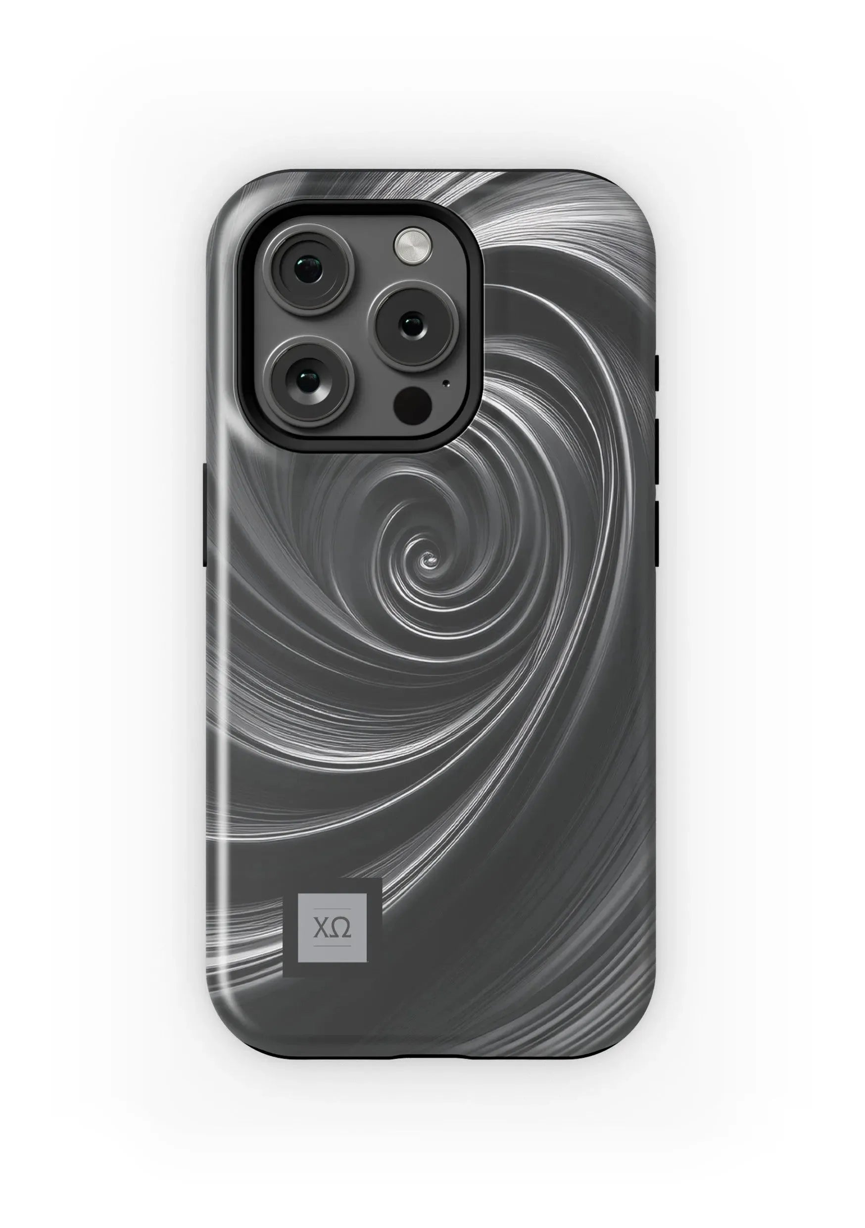 Chi Omega iPhone 16, 15, 14 Mobile Phone Case -Swirl Matte Mobile Phone Cases