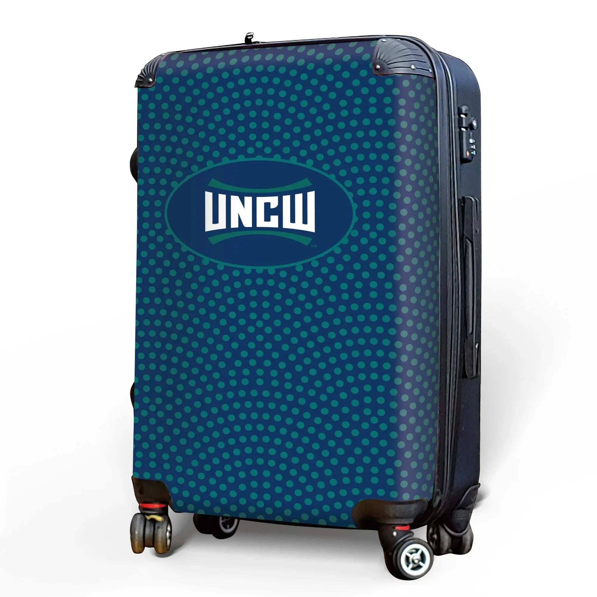 UNC Wilmington Carry-on Suitcase - Dots | UNCW Suitcases
