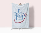 Pi Beta Phi Traditional Sherpa Blanket | Official Pi Phi Gifts & Decor