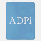 ADPi Sherpa XL 60x80 Sherpa Throw Blanket Adelphean Blue Throw Blankets