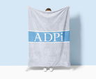 ADPi XL 60x80 Sherpa Throw Blanket Center Band | Custom Gifts & Decor