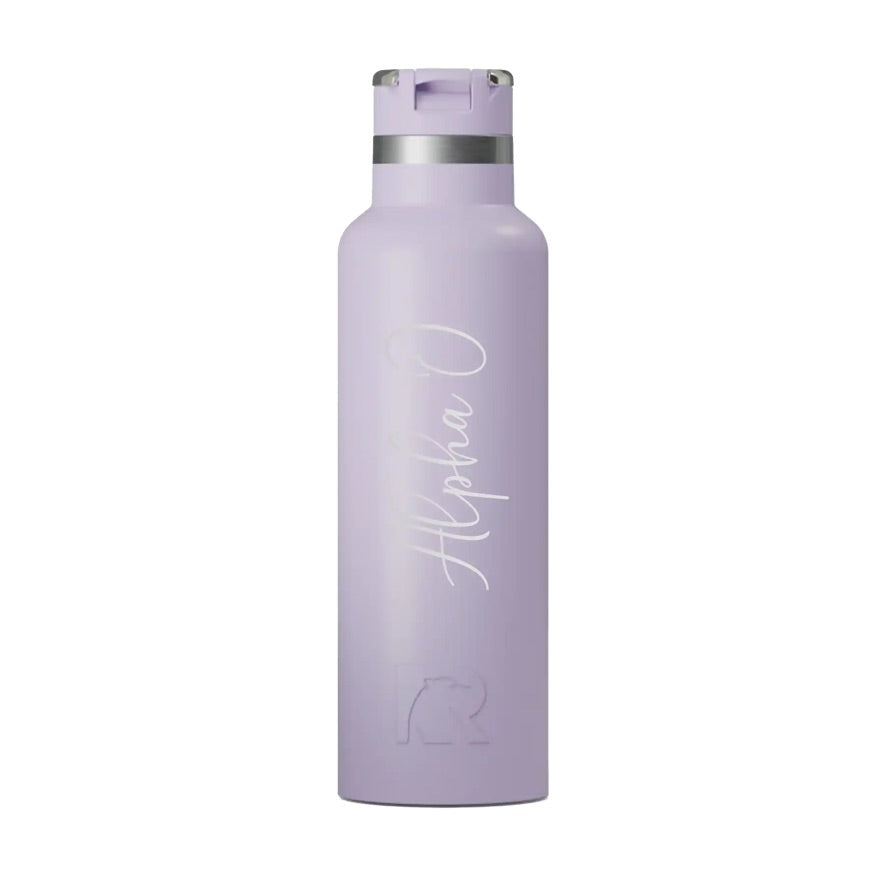 Alpha Omicron Pi RTIC 20 oz Journey Ceramic Lined Water Bottle -Script