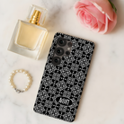 Alpha Omicron Pi Samsung Galaxy Mobile Phone Case - Black Ornate