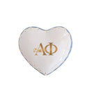 Personalized Alpha Phi Gold Monogrammed Heart Box | Sorority Gifts
